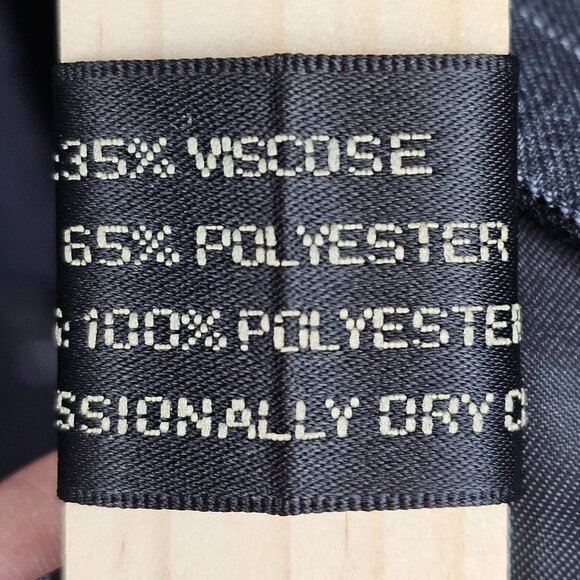 Giani Franco Mens 44R Suit Jacket Dk Gray Vertical Pin Striped Super Fine Yarn - Picture 9 of 16